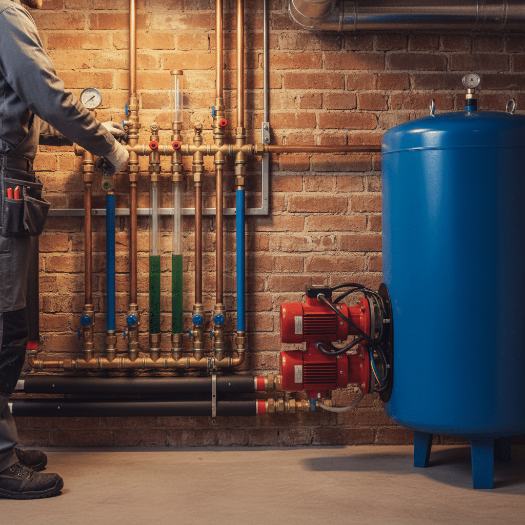 Effiziente Kühlung mit Fußbodenheizung: Wärmepumpe, Hydraulik und Niedertemperaturtechnik