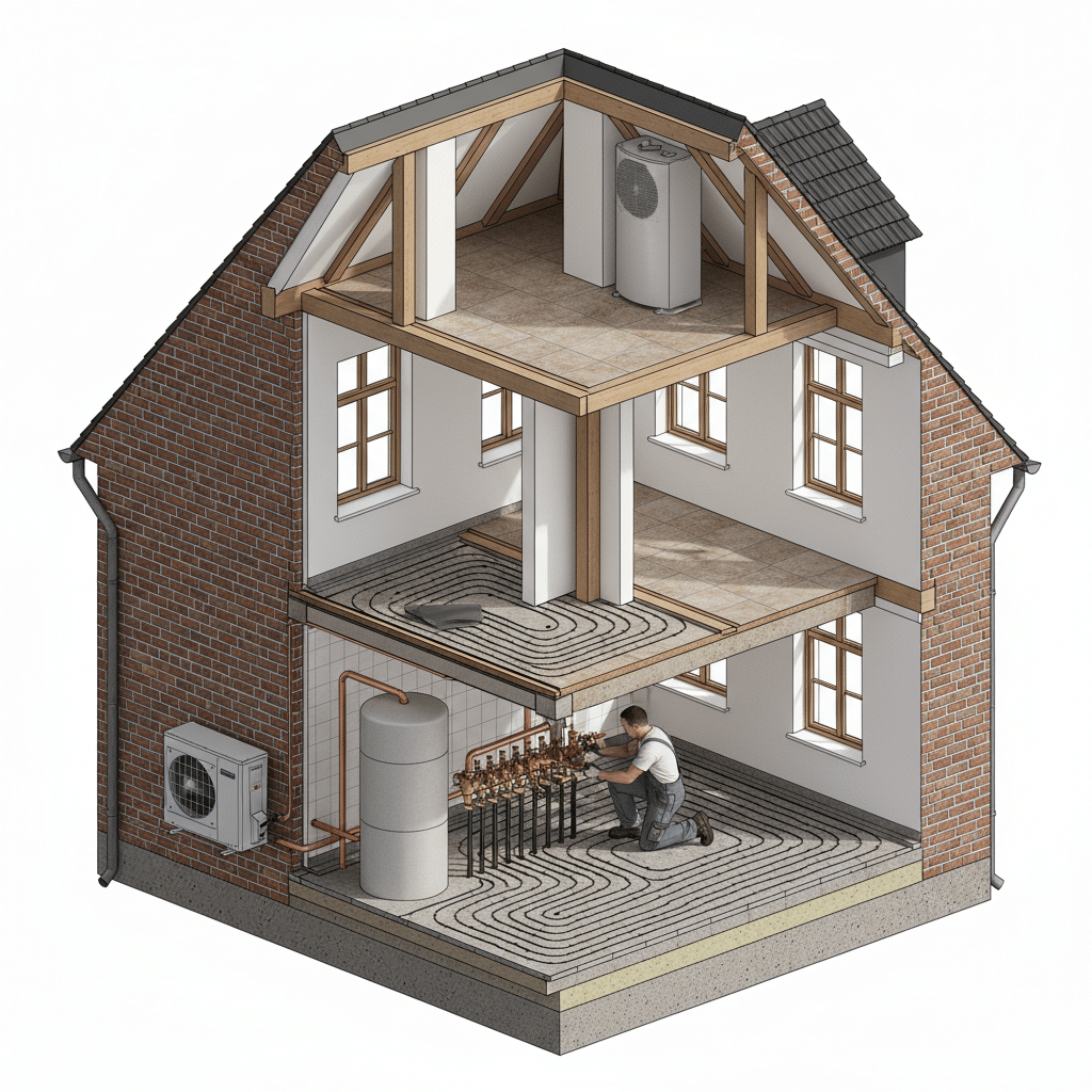 Wärmepumpe einfach erklärt: Funktionsweise, Wärmegewinn und Heiztechnik für Hausbesitzer