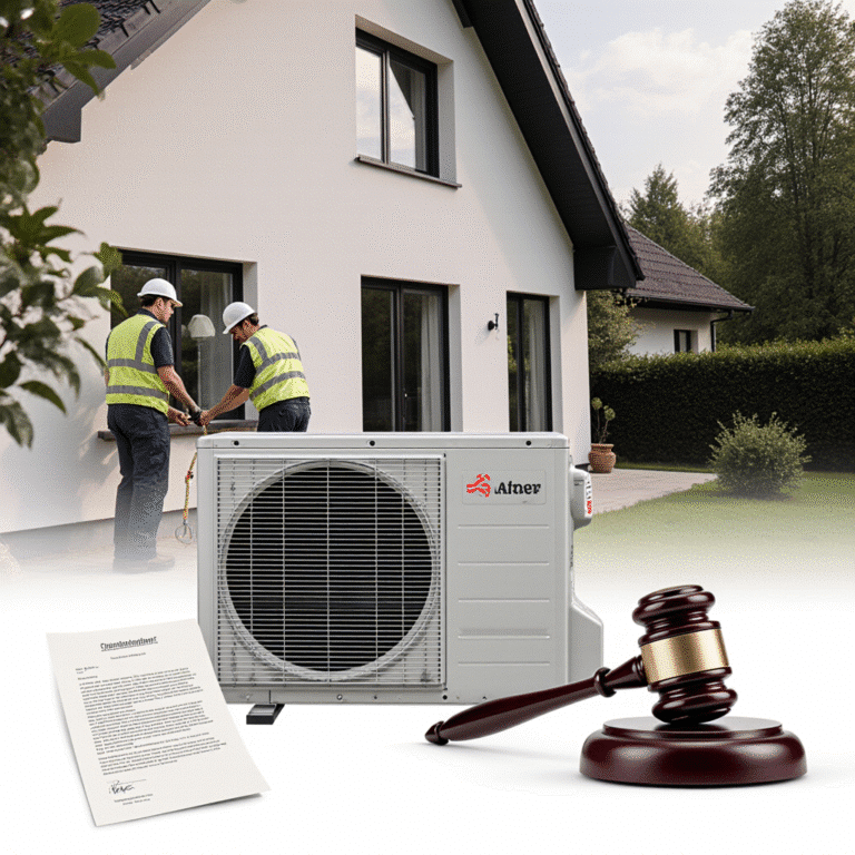Wärmepumpe Installation rechtlich absichern