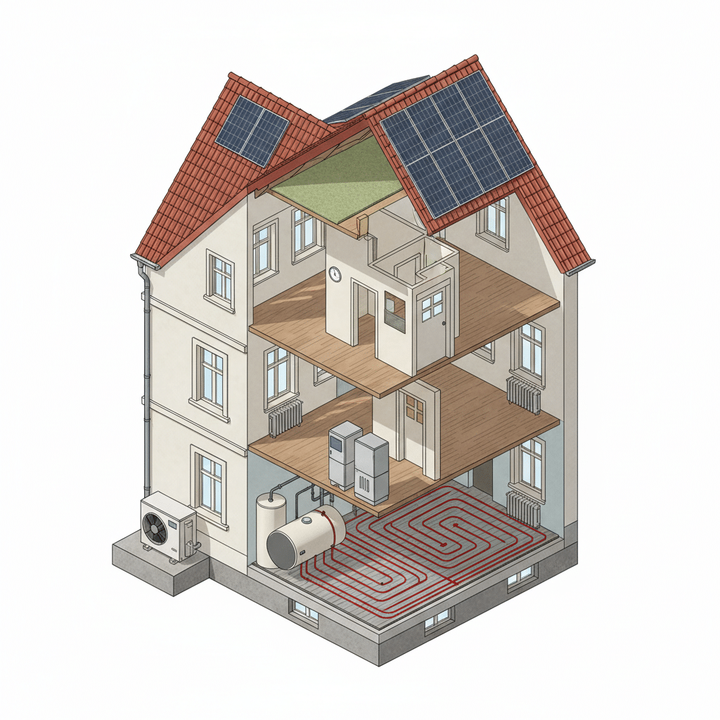 Altbau in Oldenburg: Gebäudetypen, passende Heizsysteme, Wärmepumpe, Sanierung