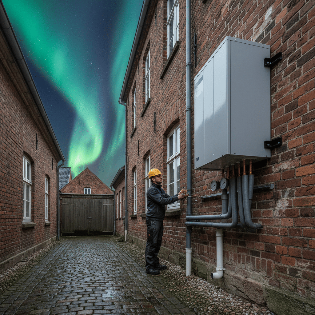 Wärmepumpe auf kleinem Grundstück in Oldenburg: Technik, Installation trotz Platzmangel