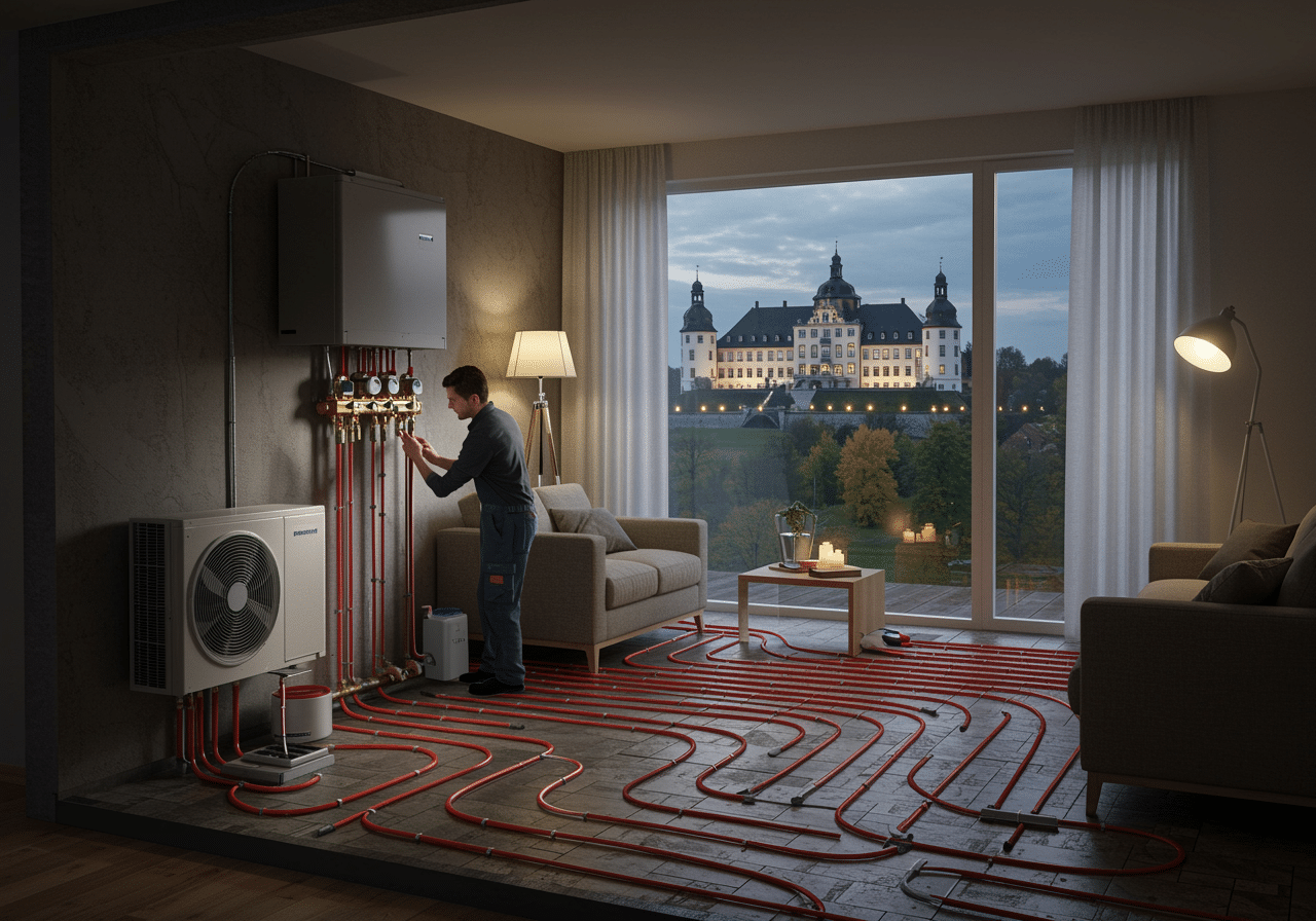 Wärmepumpe und Fußbodenheizung: Perfekte Kombination für niedrige Heizkosten?